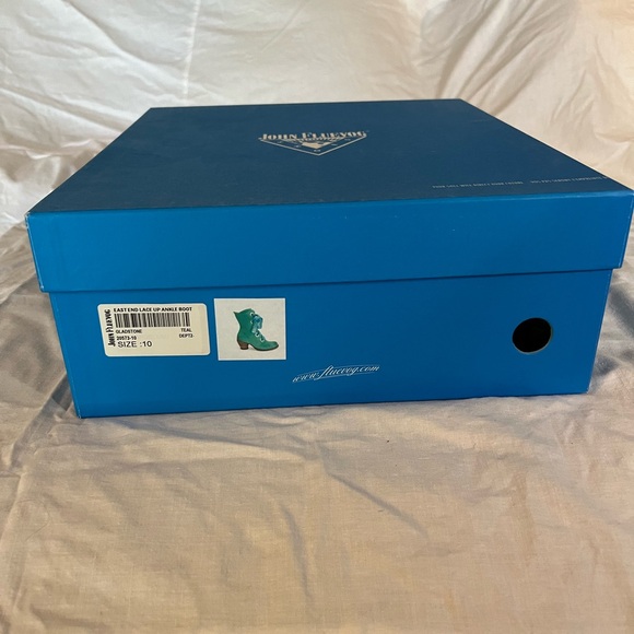 Fluevog East End Gladstone Mid-Calf Laceup Heeled Leather Boots Like New - Picture 14 of 16